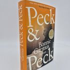 Titel: "Peck & Peck", Autor: Bonnie Garmus. Text: Der lang ersehnte neue Roman der Weltbestseller-Autorin. Profilansicht eines Mannes.