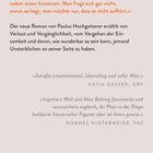 Zitat über Menschen, die durch ihre bloße Anwesenheit beruhigen. Vorstellung eines Romans von Paulus Hochgatterer.