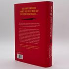 Roter Buchrücken mit gelbem und rotem Text. Zitate: "Der Kampf zwischen Himmel und Hölle wird auf der Erde ausgetragen...".