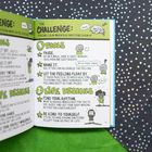 "THE CHALLENGE: STAYING CALM WHEN BIG EMOTIONS SHOW UP. TOOLS: PAUSE, NAME IT, LET THE FEELING FLOAT BY. LIFE DESIGNS: FIND YOUR RHYTHM, BE KIND TO YOURSELF." Illustration mit Figuren im Comic-Stil.