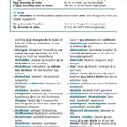 "descendre: être oder avoir?" beschreibt die Verwendung von "être" und "avoir" im passé composé. Links französische Wörter mit Definitionen, rechts Konjugationen und Bedeutungen.