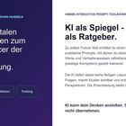 "Vom digitalen Autopiloten zum [ai]fluencer der eigenen Entwicklung. KI als Spiegel - nicht als Ratgeber."