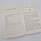 Linke Seite: "Tagebucheintrag, 1942". Rechte Seite: "Berlin, 1967 – Winter". Darunter Fließtext auf cremefarbenem Papier.
