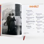 Titel: INHALT. Kapitel: Die doppelte Stadt, Die Wien-Connection, Am Rand der Gesellschaft. Links antikes Foto von zwei Personen.