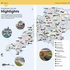 Entdecken Sie die Highlights: Eine Liste von Sehenswürdigkeiten und eine Karte mit bunten Markierungen und Fotos.
