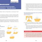**ZIEL** Wir massieren Schädelbasis, Nacken und Trapezmuskeln zur Entspannung. Anleitungen: Fingerposition, Druck, Bewegung.