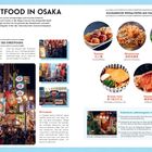 STREETFOOD IN OSAKA: Takoyaki, Okonomiyaki, Kushikatsu, Kitsune Udon, Yakiniku. Dotonbori mit Neonlichtern.