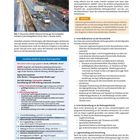 Texte: “MERKE: Alle Rettungsstrukturfaktoren... Erste Rückmeldung an die Rettungsleitstelle.”
Illustration: Verkehrsunfall mit Einsatzfahrzeugen.