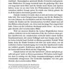 Seite 11. Text über ein zweistöckiges Haus mit begrenztem Raum, Lofts und ungenutzten Bereichen. Zitat über Journalisten.