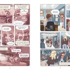 Texte: „Now and then, Frank missed...“, „Simon and I would spend...“, „Ugh! This is awful...“, „Wow! Frank is going...“  
Comic mit zwei Freunden, Schulalltag und Plänen.