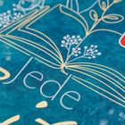 Text: "Jede" und "SPIEGEL Bestseller Autor". Illustration: Geöffnetes Buch mit floralen Elementen auf blauem Hintergrund.