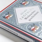 "Selma Lagerlöf: Weihnachtsgeschichten" auf einem reich verzierten, weihnachtlich gestalteten Buchumschlag.