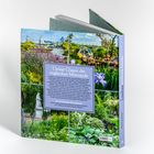 Aufschrift: "Grüne Oasen der englischen Metropole", "Londons schönste Gärten". Fotos von Gärten und Blumen. Buchcover.