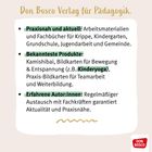 "Don Bosco Verlag für Pädagogik." Inhalte zu Praxisnähe, Produkte wie Kinderyoga, erfahrene Autor:innen. Logo unten rechts.