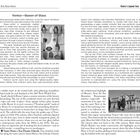 Venice—Queen of Glass. Links steht vertikal "VENICE'S LAGOON". Text über die historische Glasherstellung in Venedig.