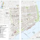 Karte des Lower East Side, Sehenswürdigkeiten und Restaurants markiert. Ortshinweise: Chinatown, Little Italy, Nolita.