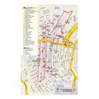 Liste von Restaurants, Cafés und Geschäften in einer Stadtkarte. Tour 3: Nördlicher Grachtengürtel.