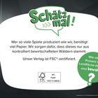 „Schätz mal!“ Wer so viele Spiele produziert, benötigt viel Papier. Unser Verlag ist FSC®-zertifiziert.