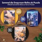 "Sammel die Empyrean-Reihe als Puzzle" steht oben. Darunter sind drei Puzzle-Boxen mit Drachen und Burgen.
