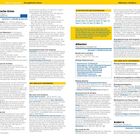 "Erste Hilfe, was ist zu tun": Diagramm mit Notfallinformationen und Erste-Hilfe-Schritten bei Bewusstlosigkeit und Atmung.