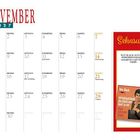 November 2027 Kalender: Feiertage wie Allerheiligen, Sankt Martin. Rechts "Sehnsucht" mit Bild von Roy Black.