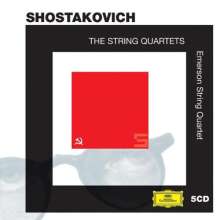 Dmitri Schostakowitsch (1906-1975): Streichquartette Nr.1-15, 5 CDs