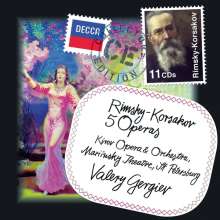 Nikolai Rimsky-Korssakoff (1844-1908): Operngesamtaufahmen (5 Opern), 11 CDs