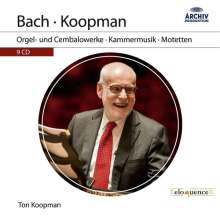 Johann Sebastian Bach (1685-1750): Ton Koopman spielt &amp; dirigiert Bach, 9 CDs