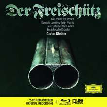 Carl Maria von Weber (1786-1826): Der Freischütz (mit Blu-ray Audio), 2 CDs und 1 Blu-ray Audio