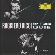 Johann Sebastian Bach (1685-1750): Ruggiero Ricci - Complete American Decca Recordings, 9 CDs