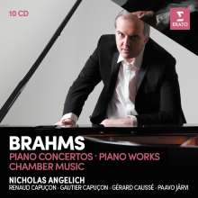 Johannes Brahms (1833-1897): Klavierkonzerte Nr.1 &amp; 2, 10 CDs
