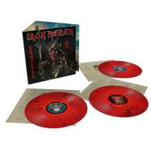 Iron Maiden: Senjutsu (180g) (Limited Indie Edition) (Red &amp; Black Marbled Vinyl), 3 LPs