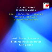 Luciano Berio (1925-2003): Transformation (Transkriptionen von Werken von Bach,Boccherini,Brahms,Mahler,Falla,Lennon/McCartney), 2 CDs