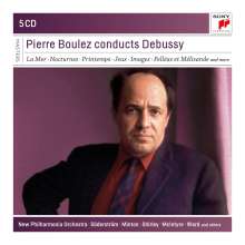 Claude Debussy (1862-1918): Pierre Boulez dirigiert Debussy, 5 CDs