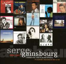 Serge Gainsbourg (1928-1991): L'Essentiel Des Albums Studio, 12 CDs