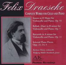 Felix Draeseke (1835-1913): Werke für Cello &amp; Klavier, CD