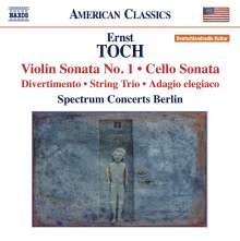 Ernst Toch (1887-1964): Violinsonate Nr.1, CD