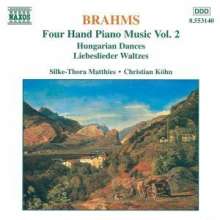 Johannes Brahms (1833-1897): Klaviermusik zu 4 Händen Vol.2, CD