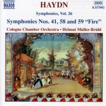 Joseph Haydn (1732-1809): Symphonien Nr.41,58,59, CD