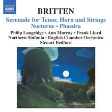 Benjamin Britten (1913-1976): Serenade für Tenor,Horn &amp; Streicher op.31, CD