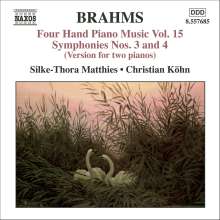 Johannes Brahms (1833-1897): Klaviermusik zu 4 Händen Vol.15, CD