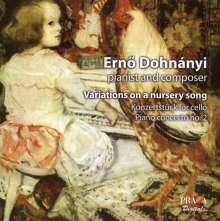 Ernst von Dohnanyi (1877-1960): Variationen über ein Kinderlied f. Klavier &amp; Orchester op.25, Super Audio CD