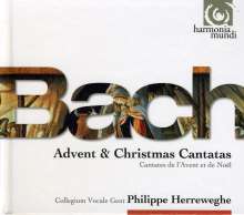 Johann Sebastian Bach (1685-1750): Philippe Herreweghe - Advent &amp; Weihnachts-Kantaten, 3 CDs