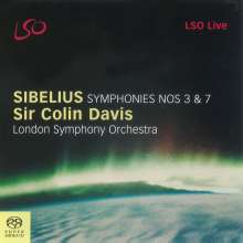 Jean Sibelius (1865-1957): Symphonien Nr.3 &amp; 7, Super Audio CD