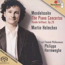 Felix Mendelssohn Bartholdy (1809-1847): Klavierkonzerte Nr.1 &amp; 2, Super Audio CD