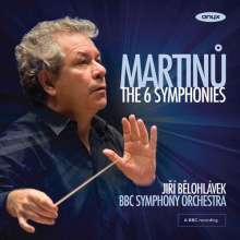 Bohuslav Martinu (1890-1959): Symphonien Nr.1-6, 3 CDs