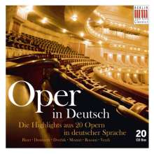 Oper in Deutsch (Auszüge aus 20 Opern), 20 CDs
