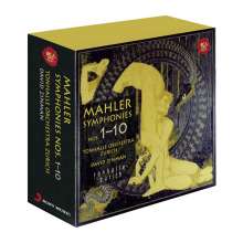 Gustav Mahler (1860-1911): Symphonien Nr.1-10, 15 Super Audio CDs und 1 DVD