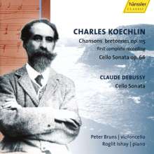 Charles Koechlin (1867-1950): Chansons bretonnes op.115 für Cello &amp; Klavier, CD