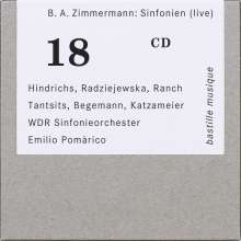 Bernd Alois Zimmermann (1918-1970): Symphonie in einem Satz, CD